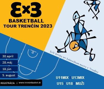 Termíny turnajov 3x3 Basketball Tour Trenčín 2023
